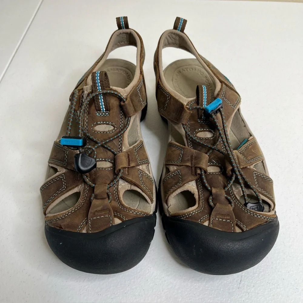 Keen Venice H2 Brown Aqua Sport Sandal Rugged Trail Water Hiking Women 9 Casual - Picture 5 of 12